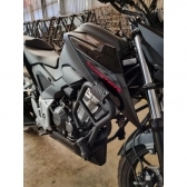 Protetor Motor e Carenagem Honda Cb 300F Twister 2023 Preto Fosco C/ Pedaleiras - Fortuna