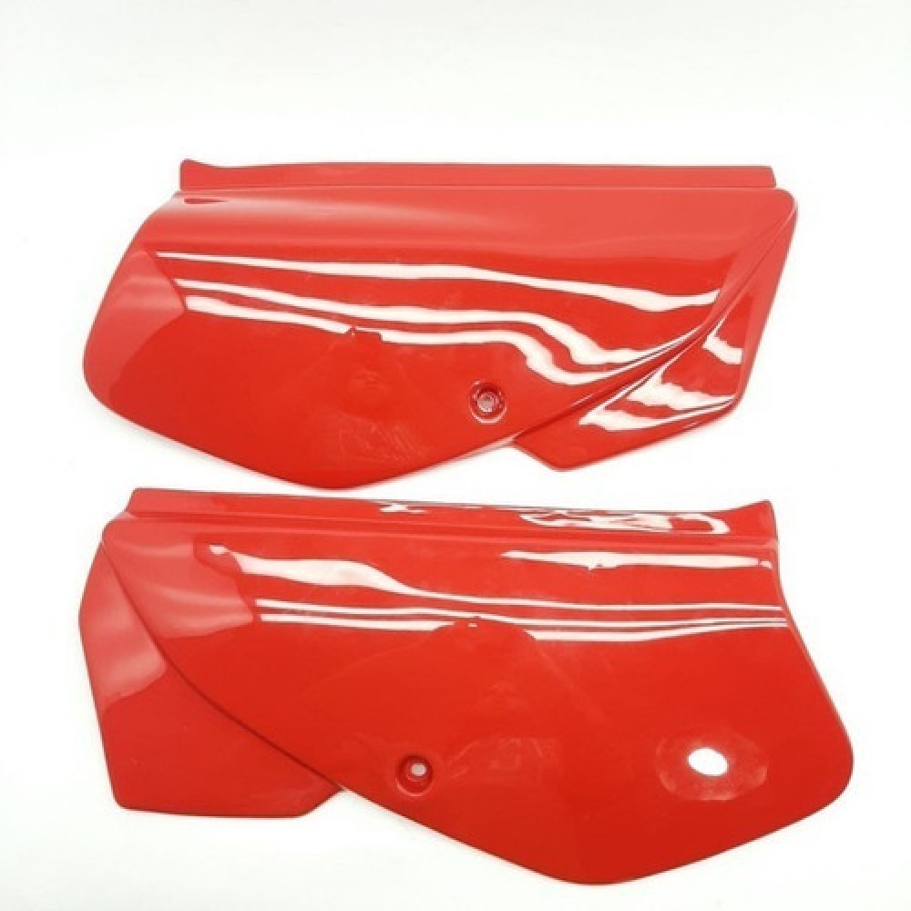 Par De Tampa Lateral Moto Honda Xr 200 Laranja 1995 1996 1997 Modelo Original S/ Adesivo
