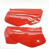 Par De Tampa Lateral Moto Honda Xr 200 Laranja 1995 1996 1997 Modelo Original S/ Adesivo
