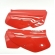 Par De Tampa Lateral Moto Honda Xr 200 Laranja 1995 1996 1997 Modelo Original S/ Adesivo