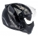 Capacete Moto Peels F21 Aviador Mirage Living Preto C/ Óculos Queixeira Removível Masculino Feminino
