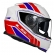 Capacete Moto Fechado Ls2 Ff800 Storm Fist Branco Vermelho C/ Óculos Interno C/ Selo Inmetro