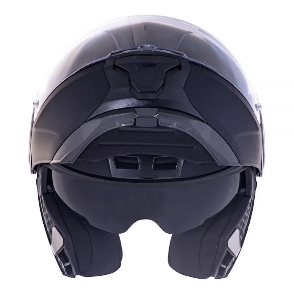 Capacete Moto Articulado Robocop LS2 FF902 Scope Monocolor Preto Fosco Escamoteável C/ Óculos - Preto Fosco
