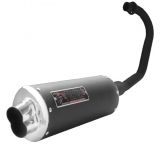 Escapamento Escape Esportivo Titan 150 Fan 150 Ks/Es 2009 2010 2011 2012 2013 Oval Boca 8 Oito Fortuna - Preto