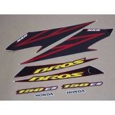 Kit Adesivos Faixa Nxr Bros 150 Es Vermelha 2007 Jogo Adesivo