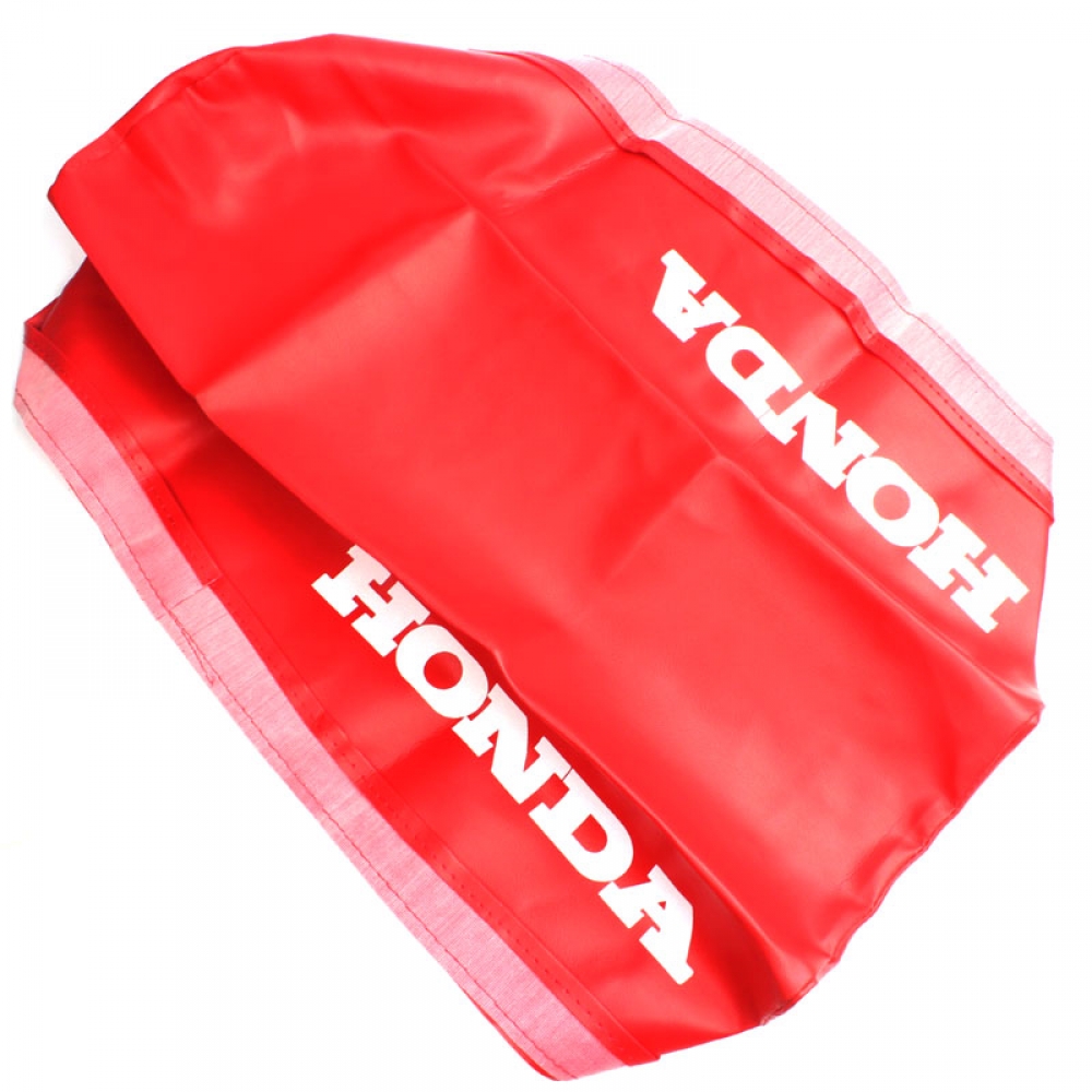 Capa De Banco Moto XLX 250 1982 1983 1984 1985 1986 1987 1988 1989 1990 1992 1992 Modelo Original C/ Escrita Honda - Vermelho
