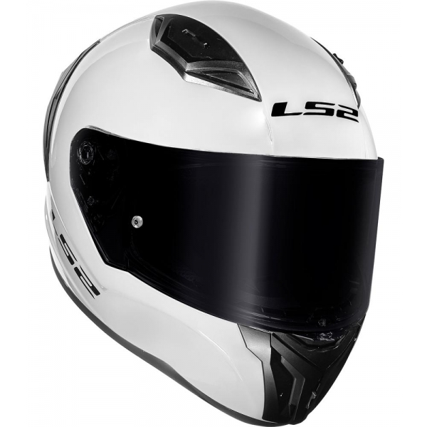 Capacete Moto LS2 FF810 Vigo Monocolor Preto Fosco Verde Militar Branco C/ Spoiler Masculino Feminino Lançamento - Branco