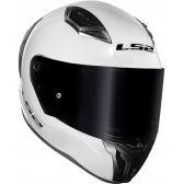 Capacete Moto LS2 FF810 Vigo Monocolor Preto Fosco Verde Militar Branco C/ Spoiler Masculino Feminino Lançamento - Branco