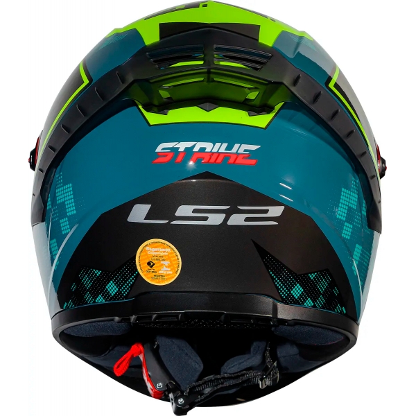 Capacete Moto LS2 FF358 Pro Classsic Striker Azul C/ Spoiler Masculino Feminino Lançamento