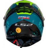 Capacete Moto LS2 FF358 Pro Classsic Striker Azul C/ Spoiler Masculino Feminino Lançamento
