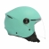 Capacete Moto Aberto Joy 23 San Marino By Taurus Custom Vintage Verde Jade C/ Acabamento Couro
